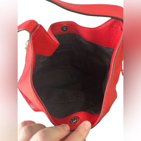 Rebecca Minkoff medium Bryn double zip hobo red shoulder bag - Picture 12 of 13